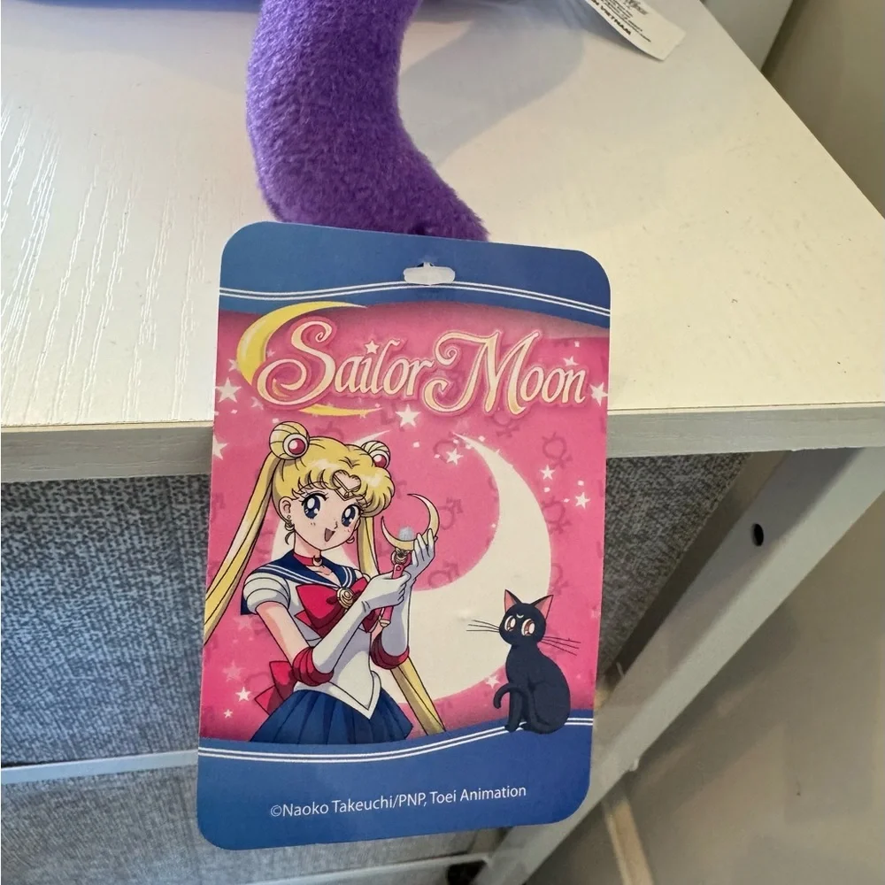 Sailor Moon Luna Cat Plush Purple Cat Toy for Collectors